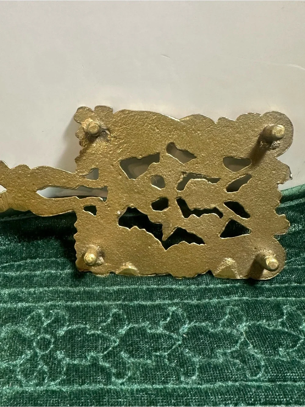 Vintage Ornate Mini Brass Pivot